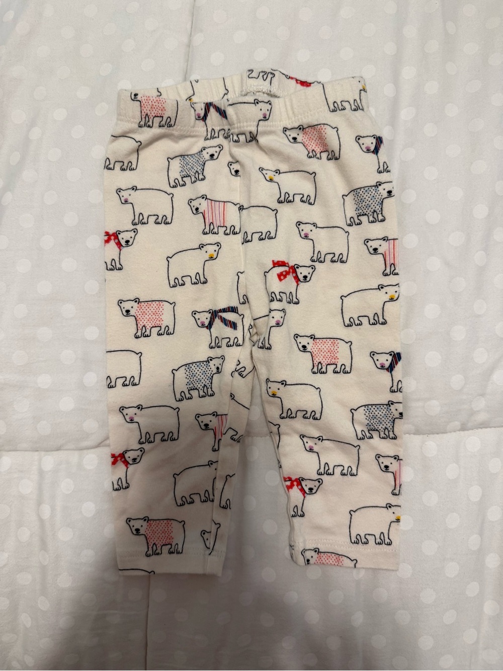 Gap Kids Cream Polar Bear Print Pants
